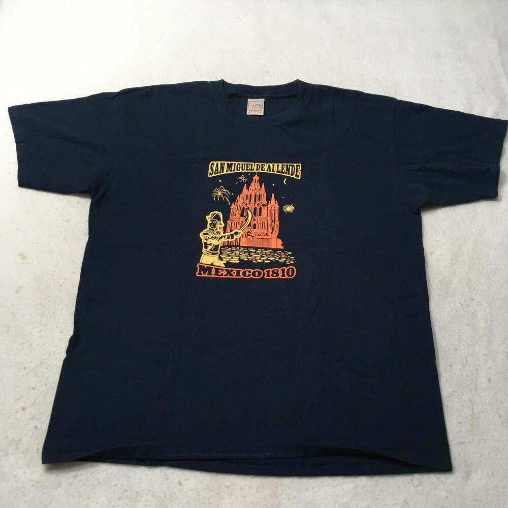 San Miguel, Mexico - Graphic T-shirt Size XL - beach ware 1810 indepence